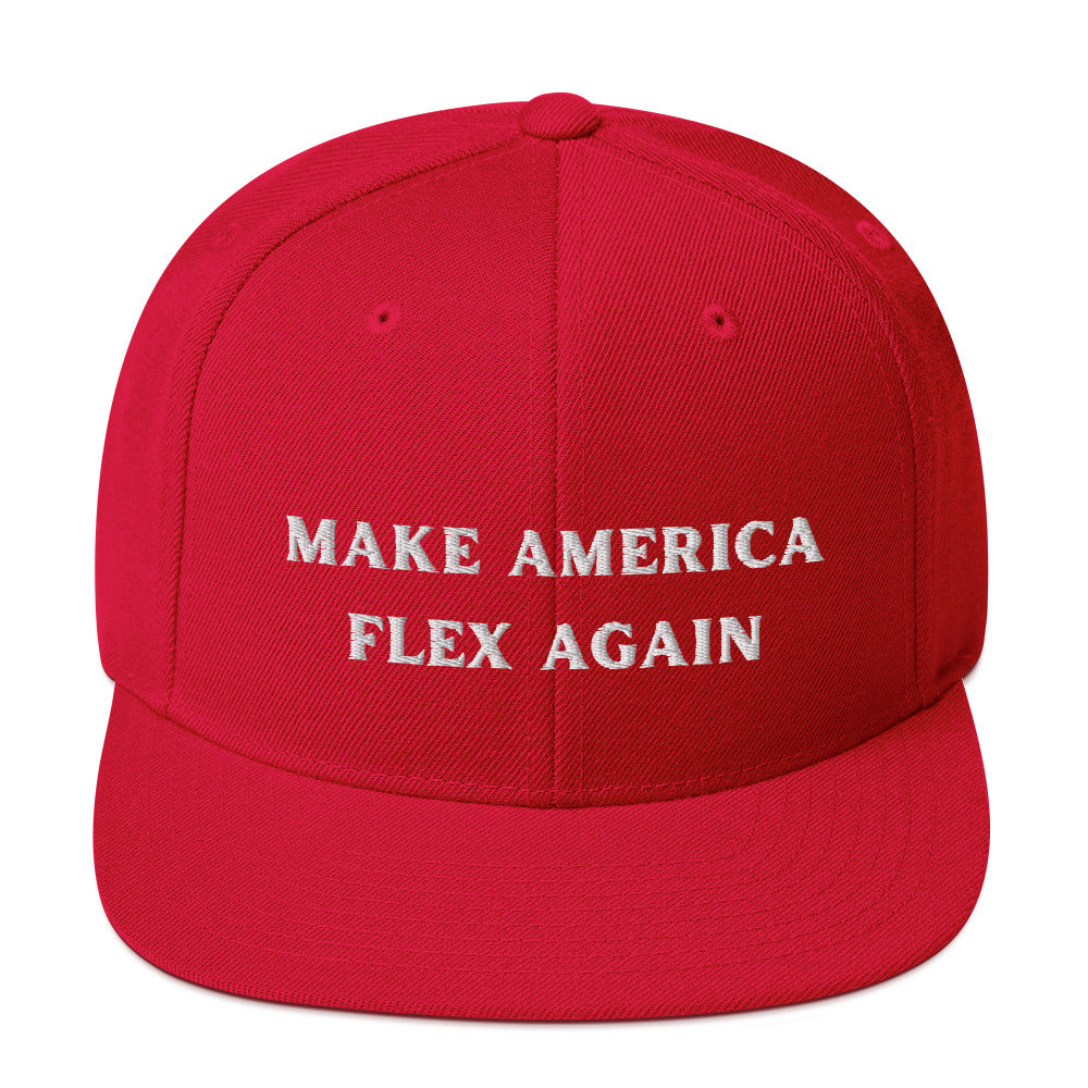 Make America FLEX Again Snapback Hat